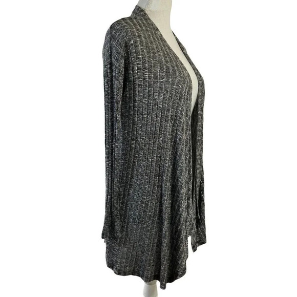 American Eagle Gray Open Duster Cardigan Sweater Soft Long Sleeve Small - Picture 2 of 6